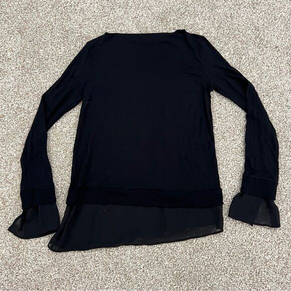 All Saints Asymmetric Sheer Detailed Parel Top Women's XS - Picture 1 of 7